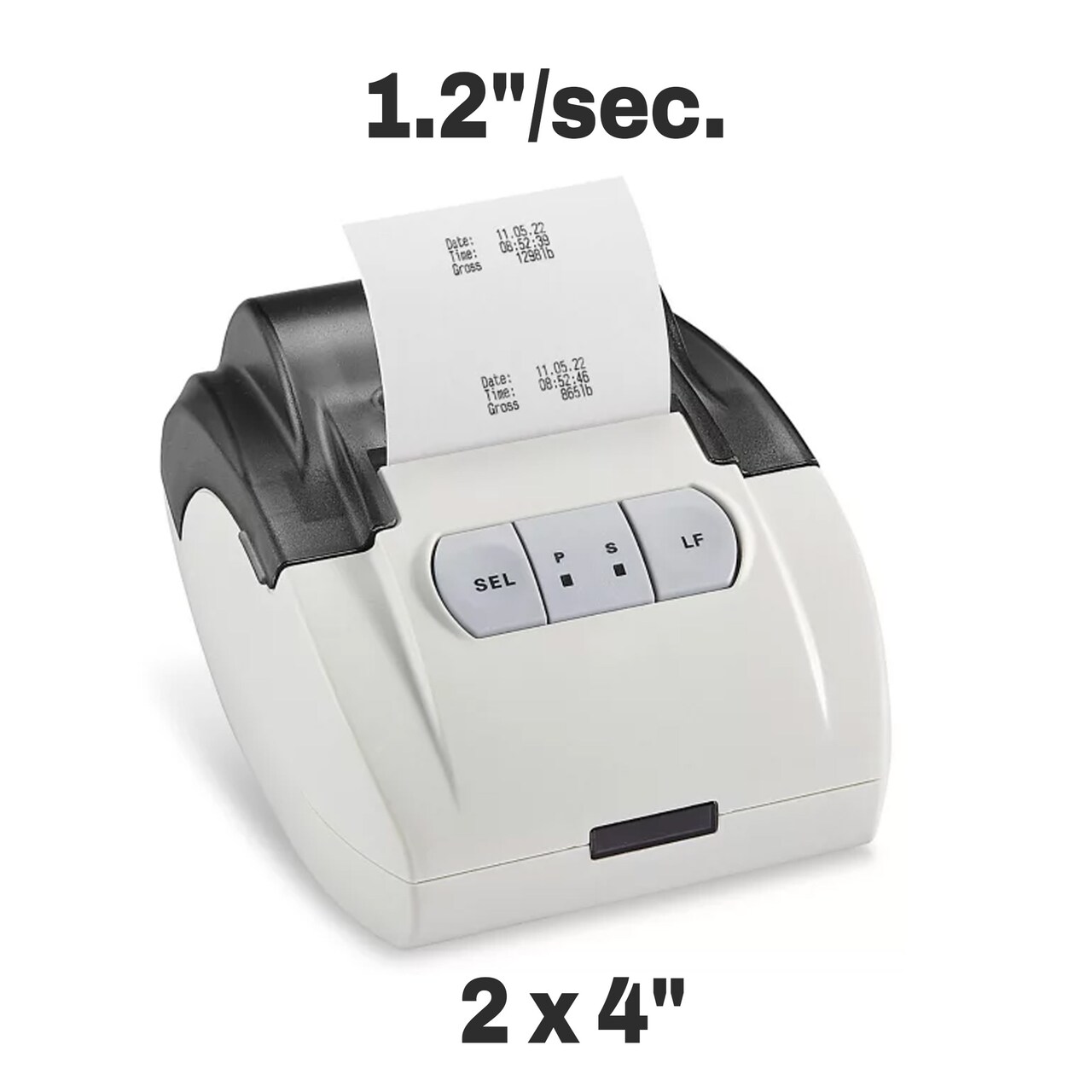 2" x 4" Low Profile Floor Scale Printer Fast RS 232 Compatible